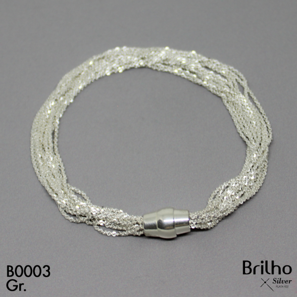 CPU1484 PULSERA ESPECIAL 18CM EN PLATA LEY 925