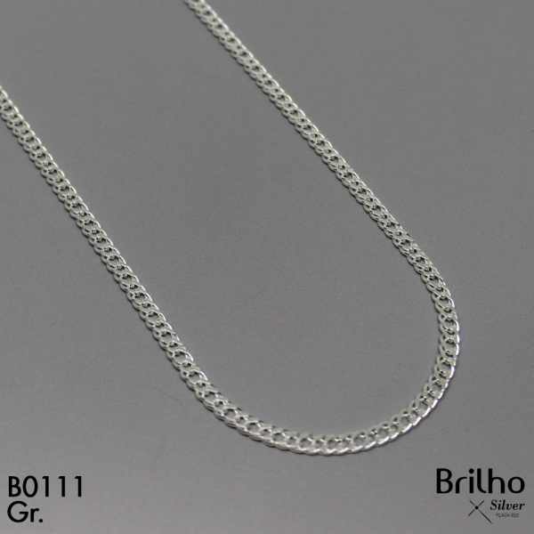 PCD0623C CADENA DELGADA BARBADA 60CM EN PLATA LEY 925
