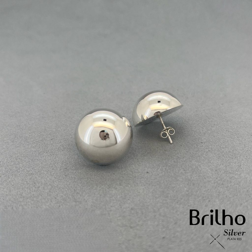 CAJ1366 TOPO MEDIA BOLA BALÍN 20MM EN PLATA LEY 925