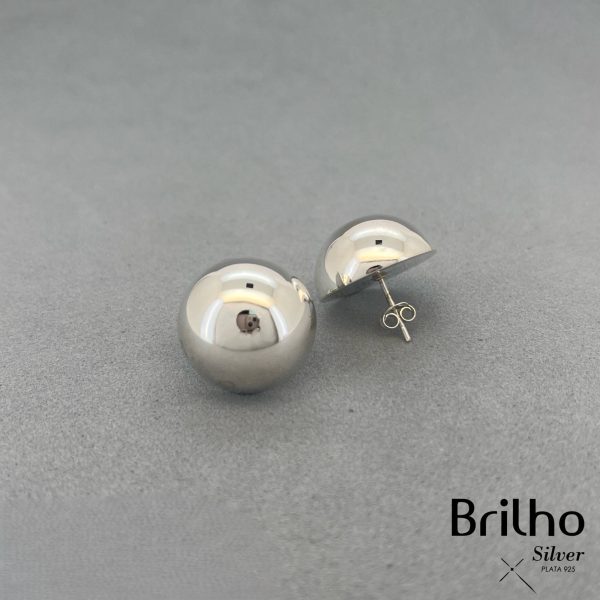 CAJ1366 TOPO MEDIA BOLA BALÍN 20MM EN PLATA LEY 925