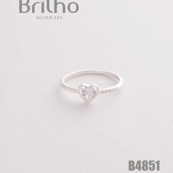 AN001-35 ANILLO CORAZON EN PLATA LEY 925