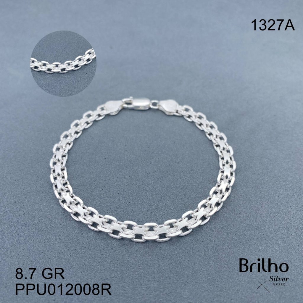CPU1327A PULSERA CHINESCA 19CM EN PLATA LEY 925
