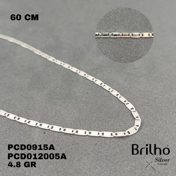 PCD0915A CADENA DELGADA 60CM EN PLATA LEY 925