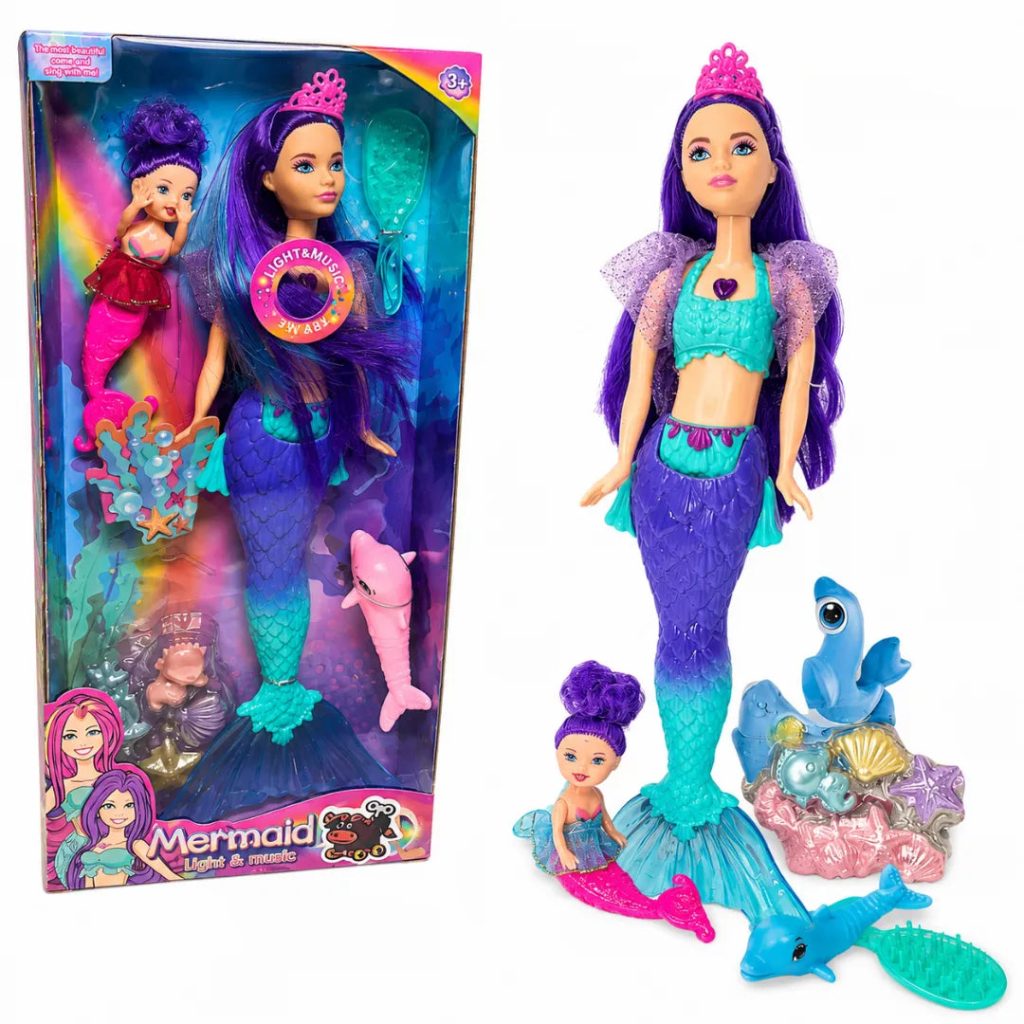 Muñeca Sirena Música y Accesorios